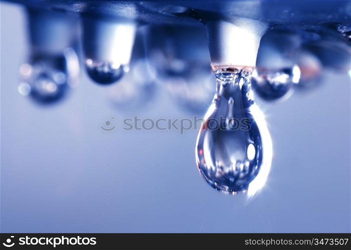 close water drop macro close up