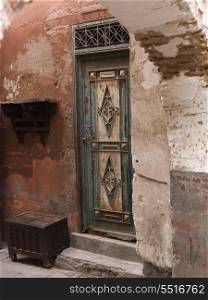 Closed door of an old house, Marrakesh, Morocco