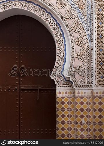 Closed door, Riad Dixneuf La Ksour, Marrakesh, Morocco