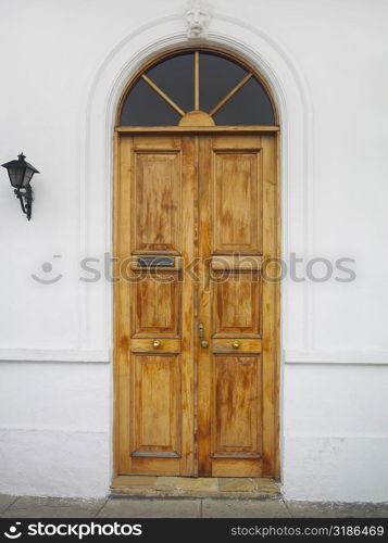 Closed doors of a building, Old Panama, Panama City, Panama
