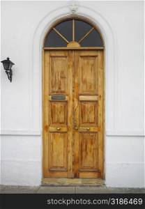 Closed doors of a building, Old Panama, Panama City, Panama