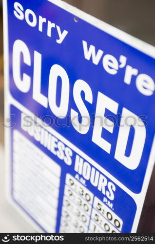 Closed Shop Sign