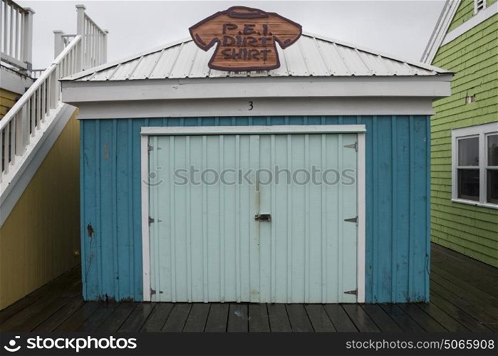 Closed store in Spinnakers Landing, Summerside, Prince Edward Island, Canada