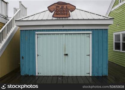 Closed store in Spinnakers Landing, Summerside, Prince Edward Island, Canada