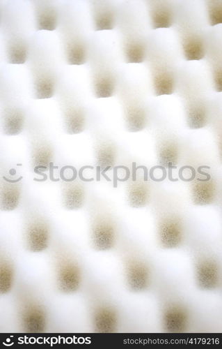 Closeup background of acoustic foam wall