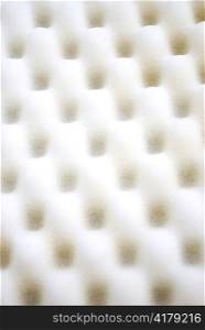 Closeup background of acoustic foam wall