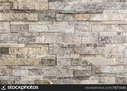 Closeup block stone wall texture or background