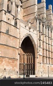 Closeup Cathedral de Santa Maria de Palma de Mallorca