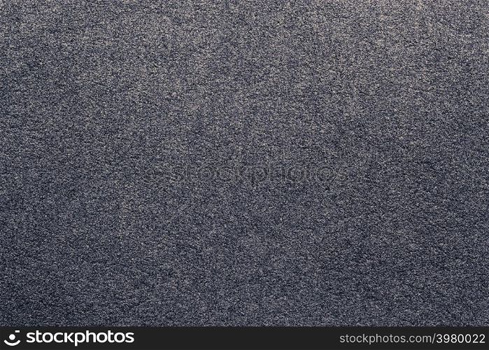 Closeup dark grey suede soft leather as texture background