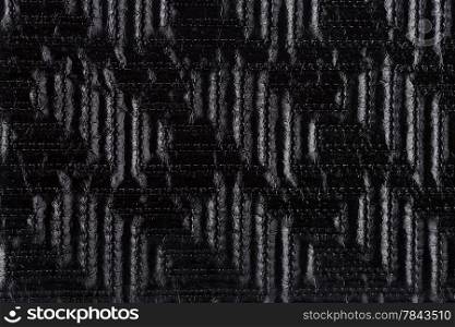 Closeup detail of background made of a black fabric texture