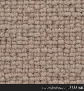 Closeup detail of brown carpet texture background.