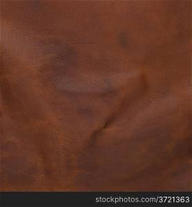 Closeup detail of brown leather texture background.