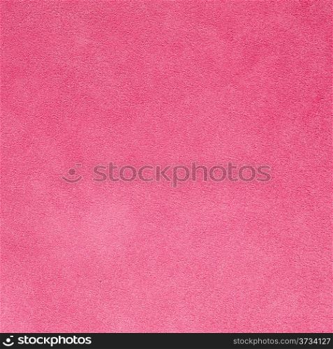 Closeup detail of pink suede texture background.
