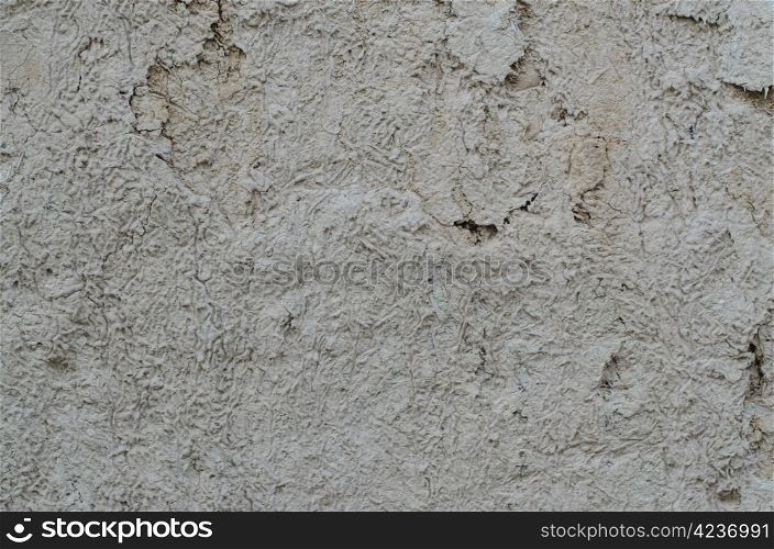 Closeup detail of white stucco wall.