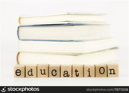closeup education wording, learning and studying concept and idea