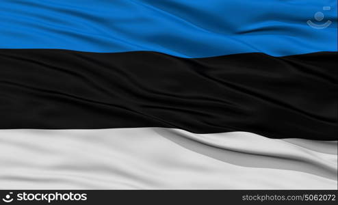 Closeup Estonia Flag. Closeup Estonia Flag, Waving in the Wind, High Resolution