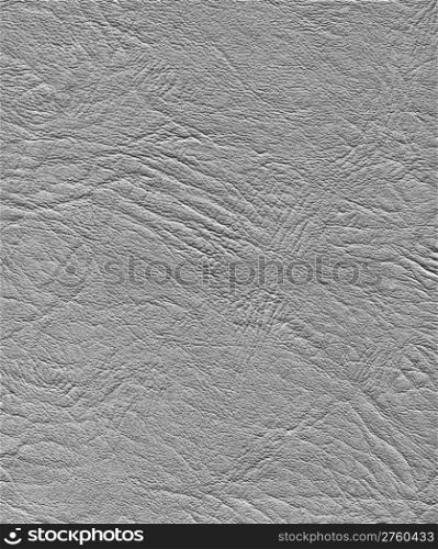 Closeup fragment gray leather texture. Hi res