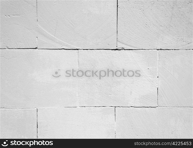 Closeup fragment of stucco wall of a building