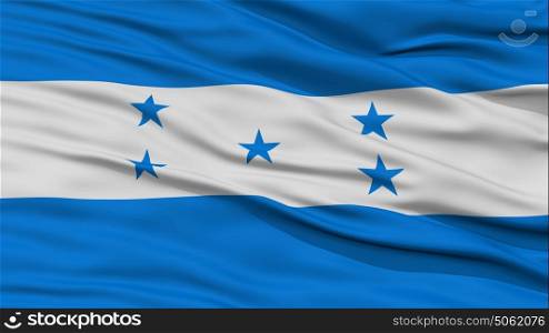 Closeup Honduras Flag. Closeup Honduras Flag, Waving in the Wind, High Resolution