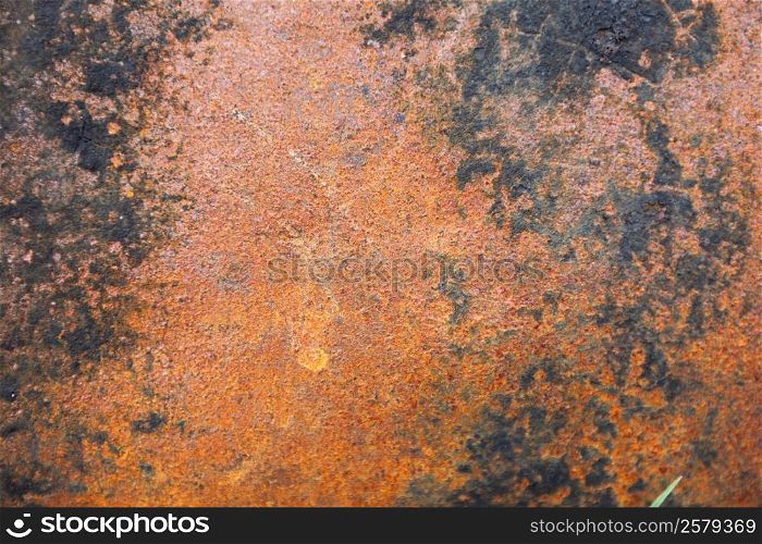 Closeup image of a rusty surface. Textured surface