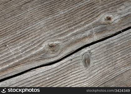 Closeup image of cracked rough wood texture