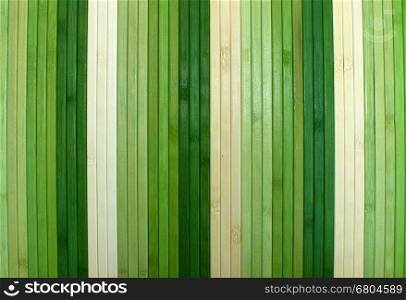 Closeup image of green stripes on the wall.