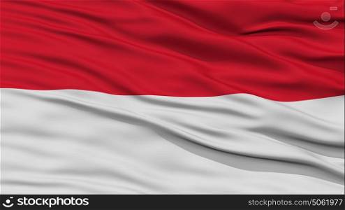Closeup Indonesia Flag. Closeup Indonesia Flag, Waving in the Wind, High Resolution