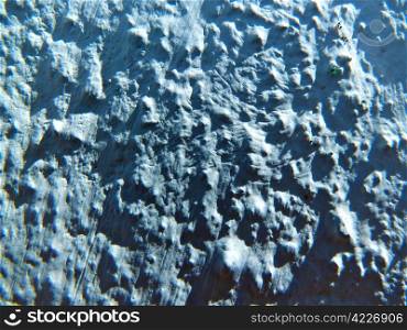 closeup of a blue textured surface