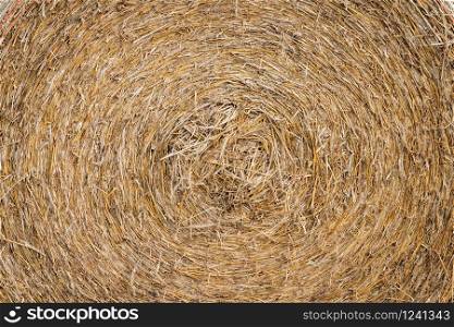 Closeup of a haystack for rural background