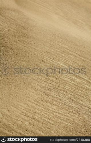 Closeup of a sand dune. Shallow depth-of-field.