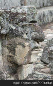 Closeup of a sculpture, Copan, Copan Ruinas, Copan Department, Honduras