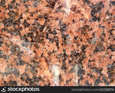 closeup of a section of rose granite