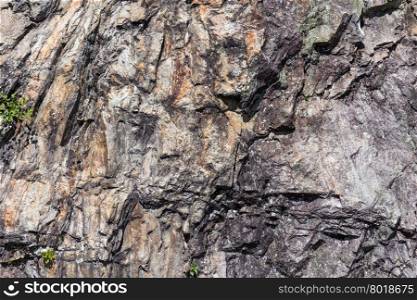 Closeup of a sedimentary mountain limestone rocks texture