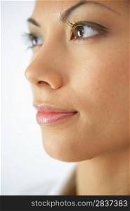 Closeup of a woman&acute;s face