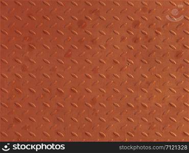 Closeup of brown textured metal surface