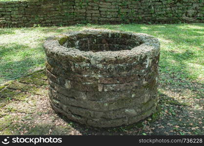 Closeup of grunge artesian well