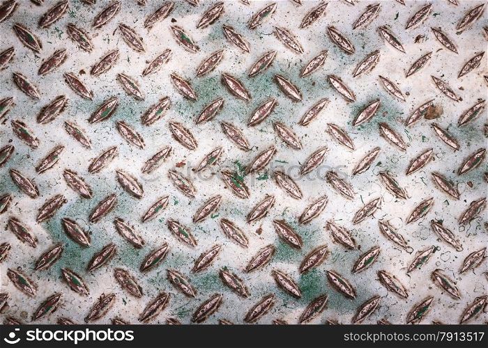 closeup of metallic dirty rusty surface texture background. industrial floor. old iron metal construction.