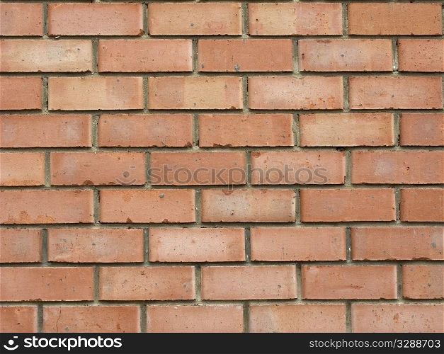 Closeup of new brick wall surface texture