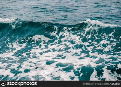 Closeup of ocean wave for background