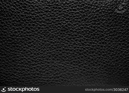 Closeup of seamless black leather texture, cow skin background.
