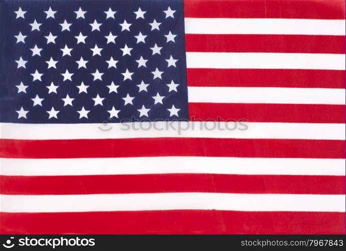 Closeup of United States of America flag.American flag background