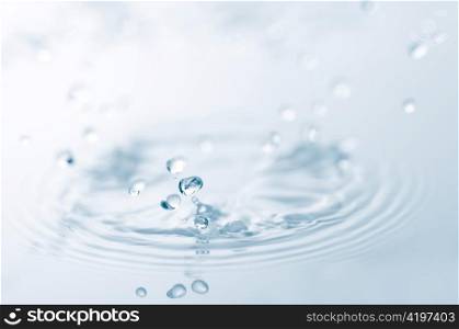 closeup of water splash