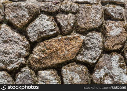 closeup old wall from rocks with mpss