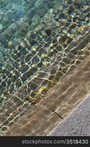 Closeup on pool water