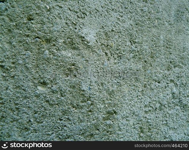 closeup on some odd green concrete