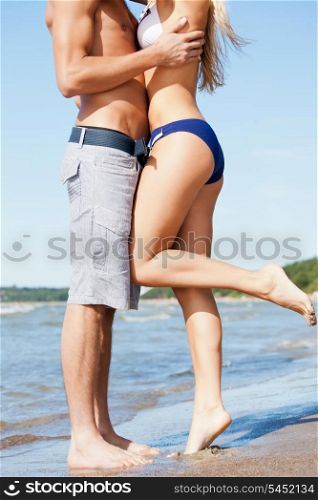closeup picture of kissing man and woman