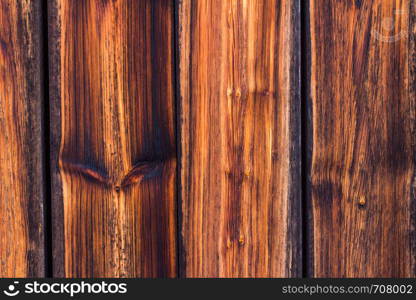 Closeup picture of old rustic wooden planks