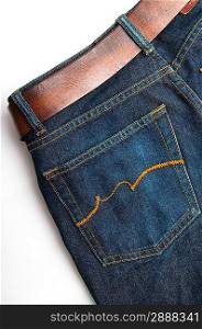 Closeup pocket of jeans