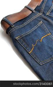 Closeup pocket of jeans