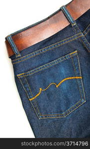 Closeup pocket of jeans